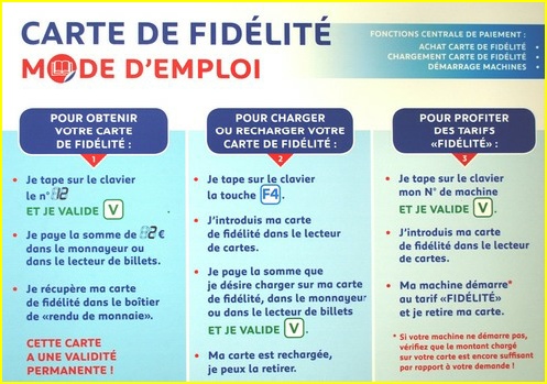 Notre carte de fidélité