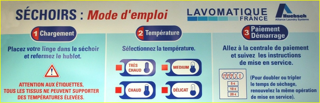 Réglage des séchoir